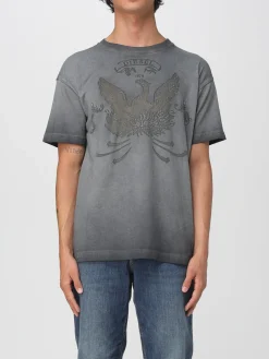 T-shirt in misto cotone con grafica Diesel
