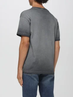 T-shirt in misto cotone con grafica Diesel