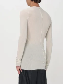 T-shirt in misto seta semi trasparente Rick Owens