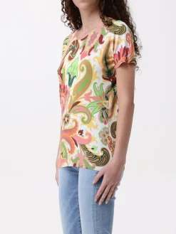 T-shirt in seta paisley Etro