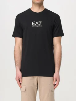 T-shirt in viscosa con logo EA7