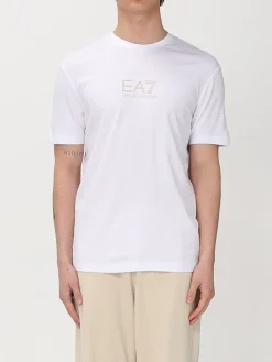 T-shirt in viscosa con logo EA7
