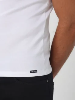 T-shirt intima basic Tom Ford in jersey di cotone stretch