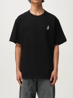 T-shirt JW Anderson in cotone con logo ricamato