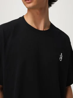 T-shirt JW Anderson in cotone con logo ricamato