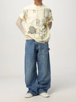 T-shirt JW Anderson in jersey stampato