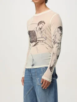 T-shirt JW Anderson in jersey stampato