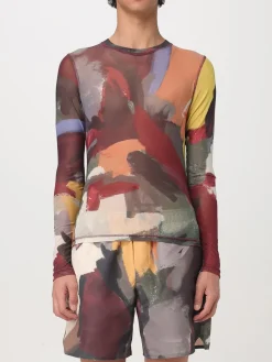 T-shirt JW Anderson in jersey con stampa astratta