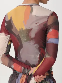 T-shirt JW Anderson in jersey con stampa astratta