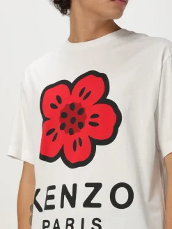 T-shirt Kenzo in cotone con logo a contrasto