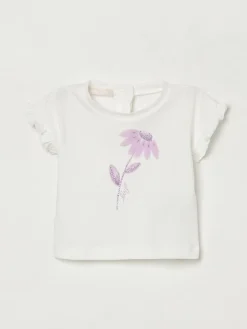 T-shirt Liu Jo in cotone stretch con stampa floreale