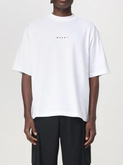 T-shirt Marni in cotone con mini logo