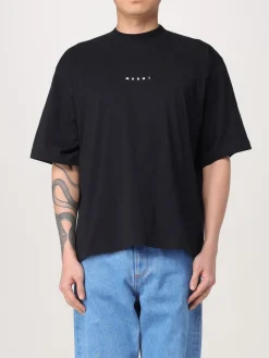 T-shirt Marni in cotone con mini logo