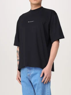 T-shirt Marni in cotone con mini logo