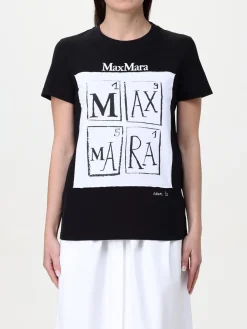 T-shirt Max Mara in cotone con stampa logo