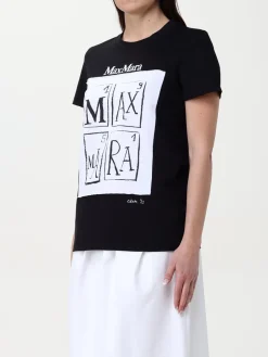 T-shirt Max Mara in cotone con stampa logo