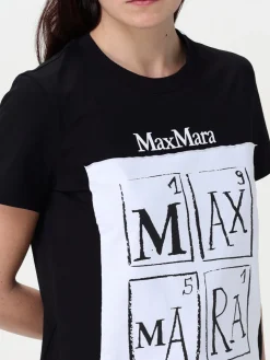 T-shirt Max Mara in cotone con stampa logo