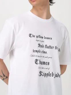 T-shirt McQueen in cotone con slogan