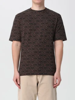 T-shirt Moschino Couture in lana con logo jacquard