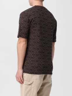 T-shirt Moschino Couture in lana con logo jacquard