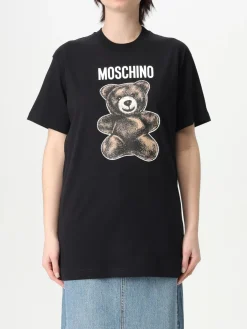T-shirt Moschino Couture in cotone con stampa logo