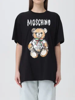 T-shirt Moschino Couture in cotone con logo