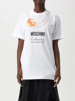 T-shirt Moschino Couture in cotone con stampa