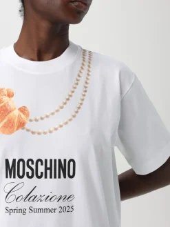 T-shirt Moschino Couture in cotone con stampa