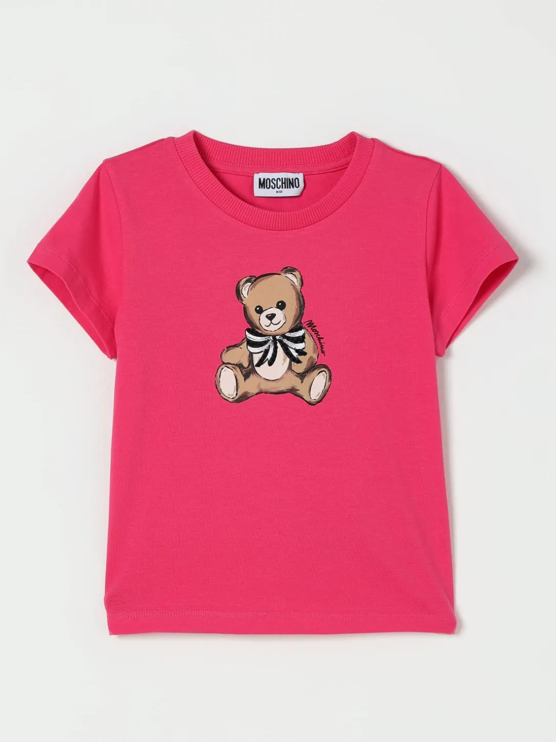 T-shirt Moschino in cotone con logo Teddy