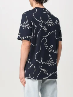 T-shirt MSGM in cotone con stampa grafica