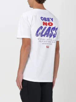 T-shirt Obey in cotone con stampa logo