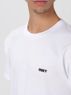 T-shirt Obey in cotone con stampa logo