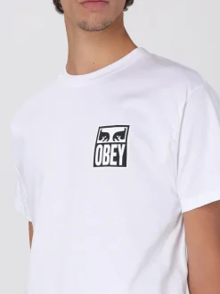 T-shirt Obey in cotone con logo