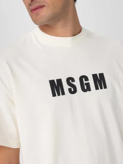 T-shirt oversize con logo MSGM Kids