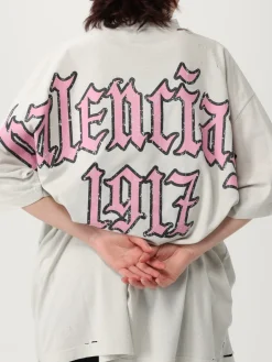 T-shirt oversize stampata Balenciaga 1917