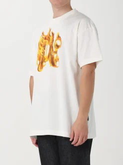 T-shirt Palm Angels in jersey con stampa logo