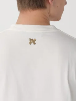 T-shirt Palm Angels in jersey con stampa logo