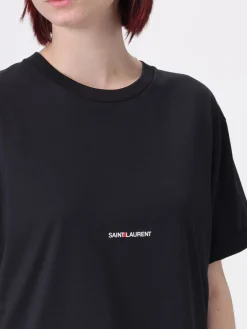 T-shirt Saint Laurent in cotone con logo