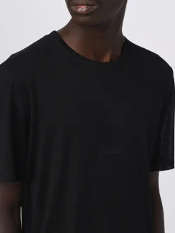 T-shirt Saint Laurent in viscosa con logo ricamato