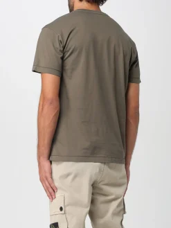 T-shirt Stone Island in cotone con logo