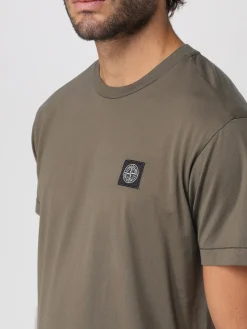 T-shirt Stone Island in cotone con logo