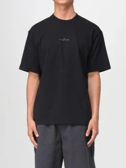 T-shirt Stone Island in cotone con stampa posteriore