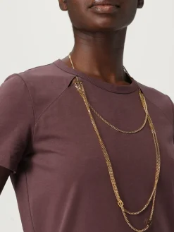 T-shit in cotone con gioiello Elisabetta Frachi