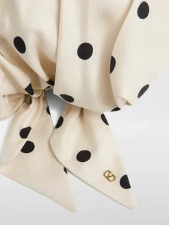 Turbante Valentino Garavani in seta con stampa a pois