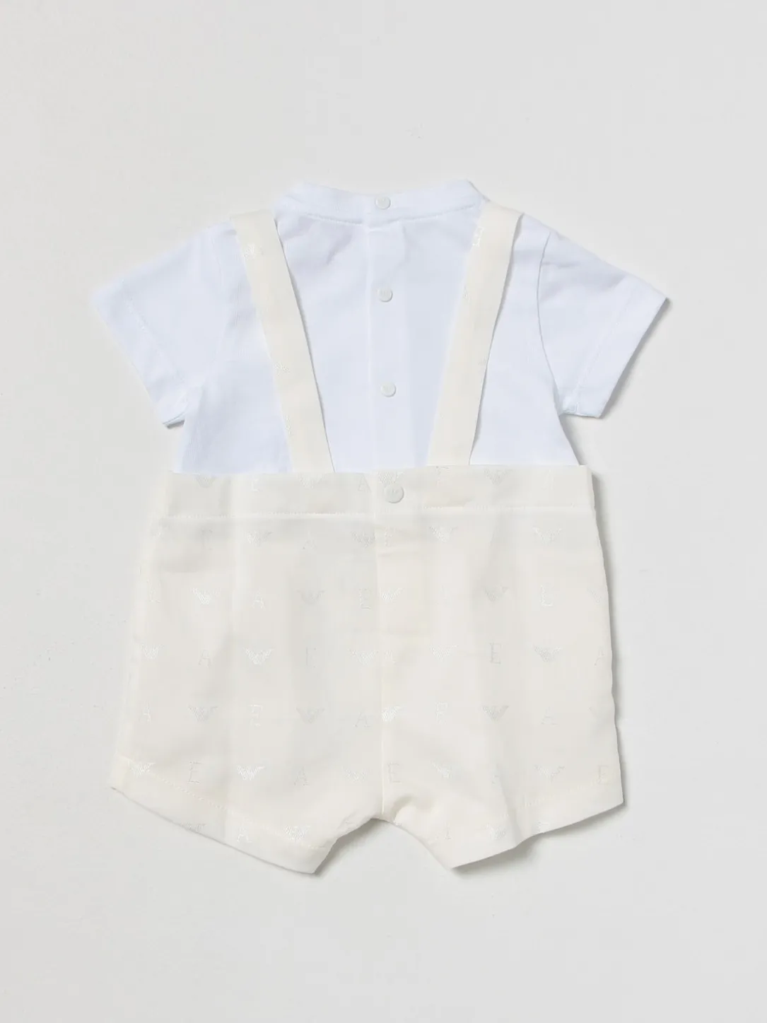 Tuta corta Emporio Armani in misto cotone