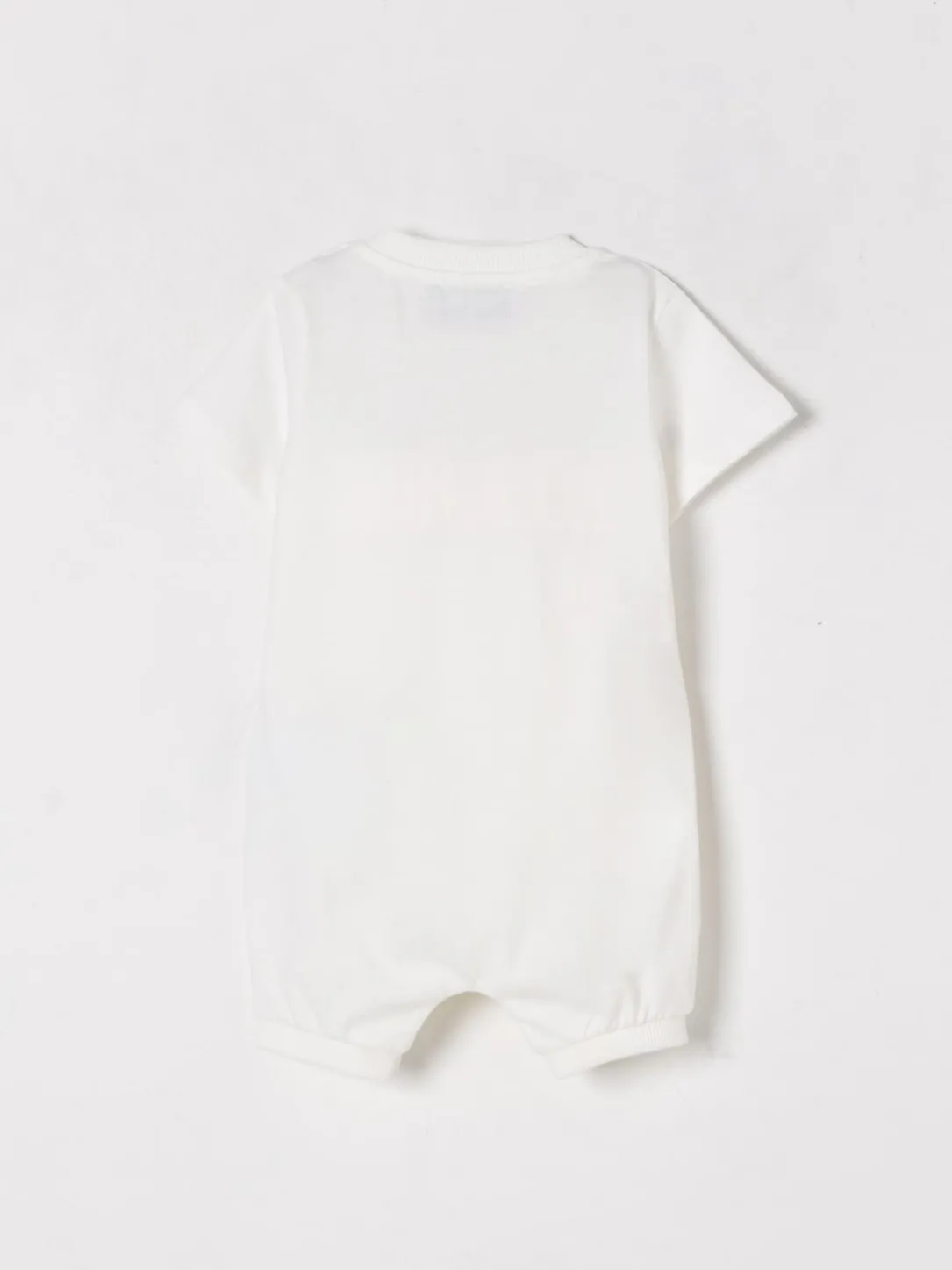 Tuta corta in cotone con Teddy Moschino