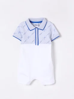 Tuta in cotone con logo Boss