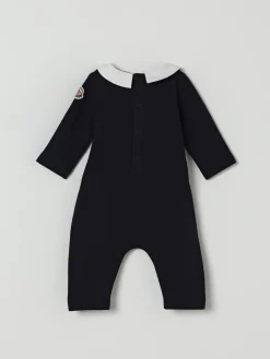 Tuta in cotone con logo ricamato Moncler