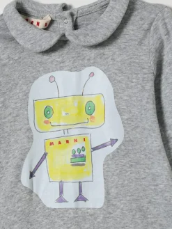 Tuta in cotone con stampa grafica Marni