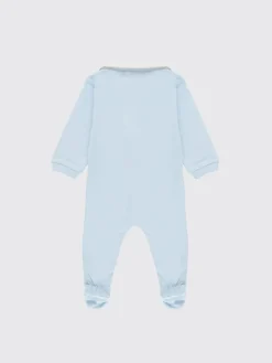 Tuta in cotone con stampa logo Moschino